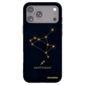 Picasee silikonowe czarne etui na Apple iPhone 17 Pro Max - SAGITTARIUS