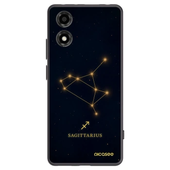 Picasee silikonowe czarne etui na Motorola Moto E14 - SAGITTARIUS