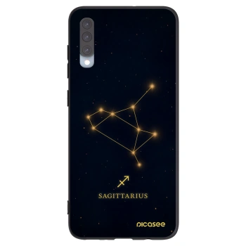 Picasee silikonowe czarne etui na Samsung Galaxy A70 A705F - SAGITTARIUS