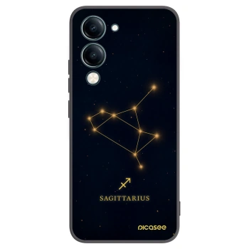 Picasee silikonowe czarne etui na Vivo Y29s 5G - SAGITTARIUS