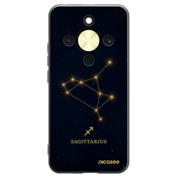 Picasee silikonowe czarne etui na Honor Magic8 Lite 5G - SAGITTARIUS