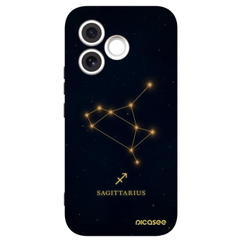 Picasee silikonowe czarne etui na Honor 600 Lite - SAGITTARIUS