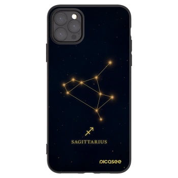 Picasee silikonowe czarne etui na Apple iPhone 11 Pro Max - SAGITTARIUS