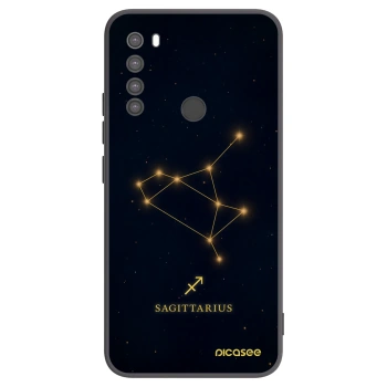 Picasee silikonowe czarne etui na Xiaomi Redmi Note 8 - SAGITTARIUS