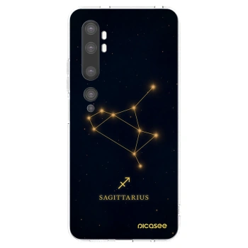 Picasee silikonowe przeźroczyste etui na Xiaomi Mi Note 10 (Pro) - SAGITTARIUS