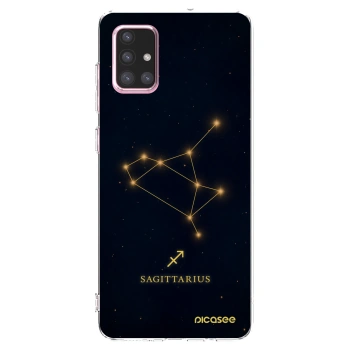 Picasee silikonowe przeźroczyste etui na Samsung Galaxy A71 A715F - SAGITTARIUS