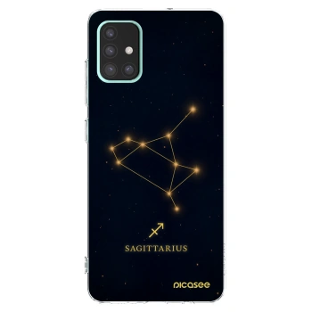 Picasee silikonowe przeźroczyste etui na Samsung Galaxy A51 A515F - SAGITTARIUS