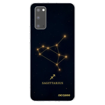 Picasee silikonowe przeźroczyste etui na Samsung Galaxy S20 G980F - SAGITTARIUS