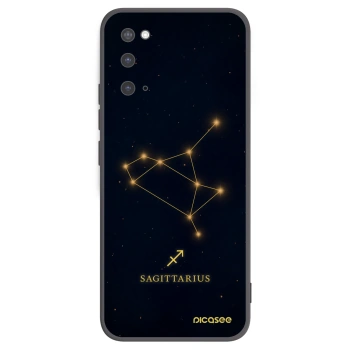 Picasee silikonowe czarne etui na Samsung Galaxy S20 G980F - SAGITTARIUS