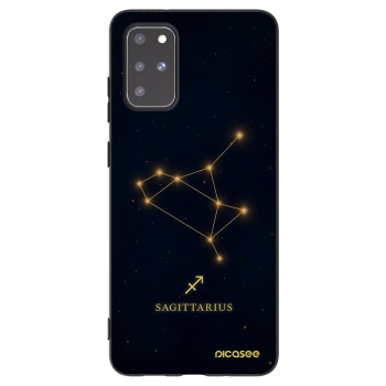 Picasee silikonowe czarne etui na Samsung Galaxy S20+ G985F - SAGITTARIUS