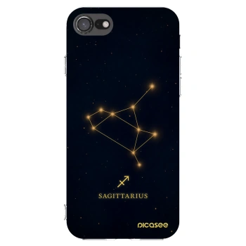 Picasee silikonowe przeźroczyste etui na Apple iPhone SE 2020 - SAGITTARIUS