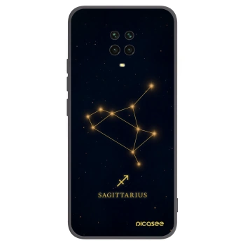 Picasee silikonowe czarne etui na Xiaomi Redmi Note 9 Pro - SAGITTARIUS