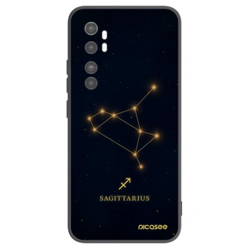 Picasee silikonowe czarne etui na Xiaomi Mi Note 10 Lite - SAGITTARIUS
