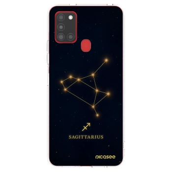 Picasee silikonowe przeźroczyste etui na Samsung Galaxy A21s - SAGITTARIUS