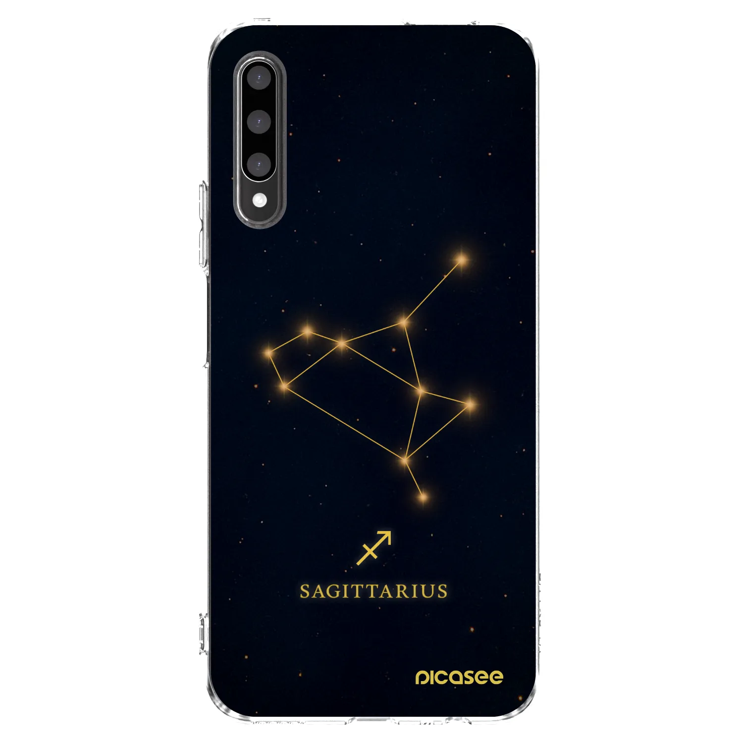 Picasee silikonowe przeźroczyste etui na Honor 9X Pro - SAGITTARIUS