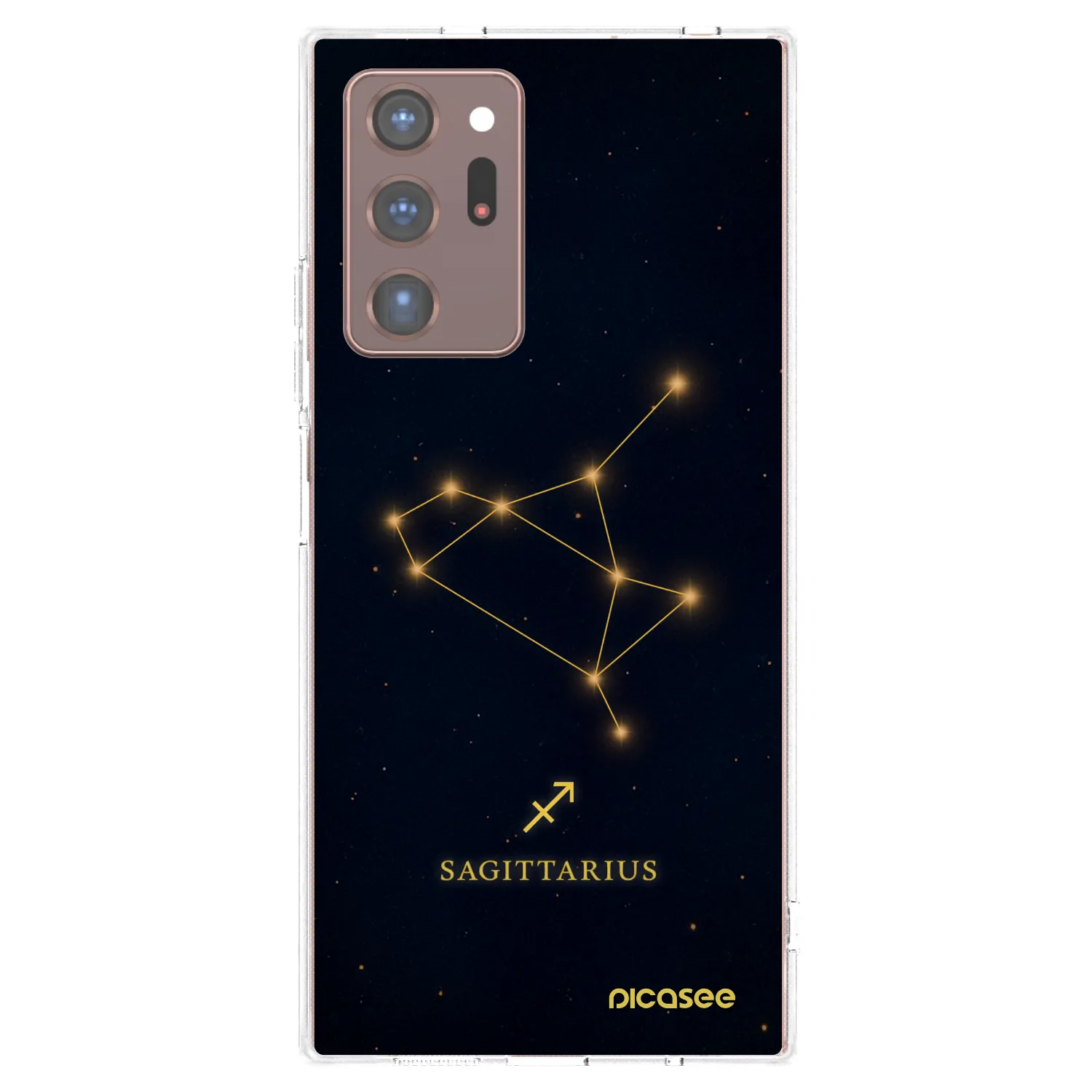 Picasee silikonowe przeźroczyste etui na Samsung Galaxy Note 20 Ultra - SAGITTARIUS