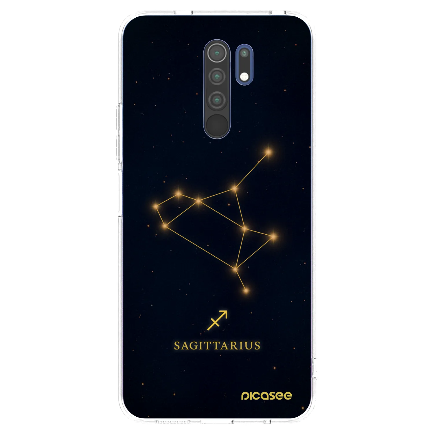 Picasee silikonowe przeźroczyste etui na Xiaomi Redmi 9 - SAGITTARIUS
