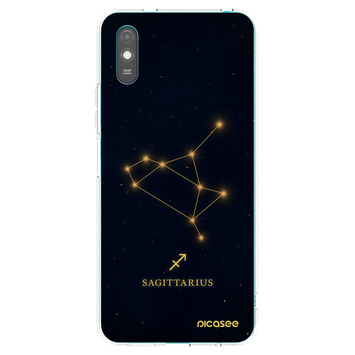 Picasee silikonowe przeźroczyste etui na Xiaomi Redmi 9A - SAGITTARIUS