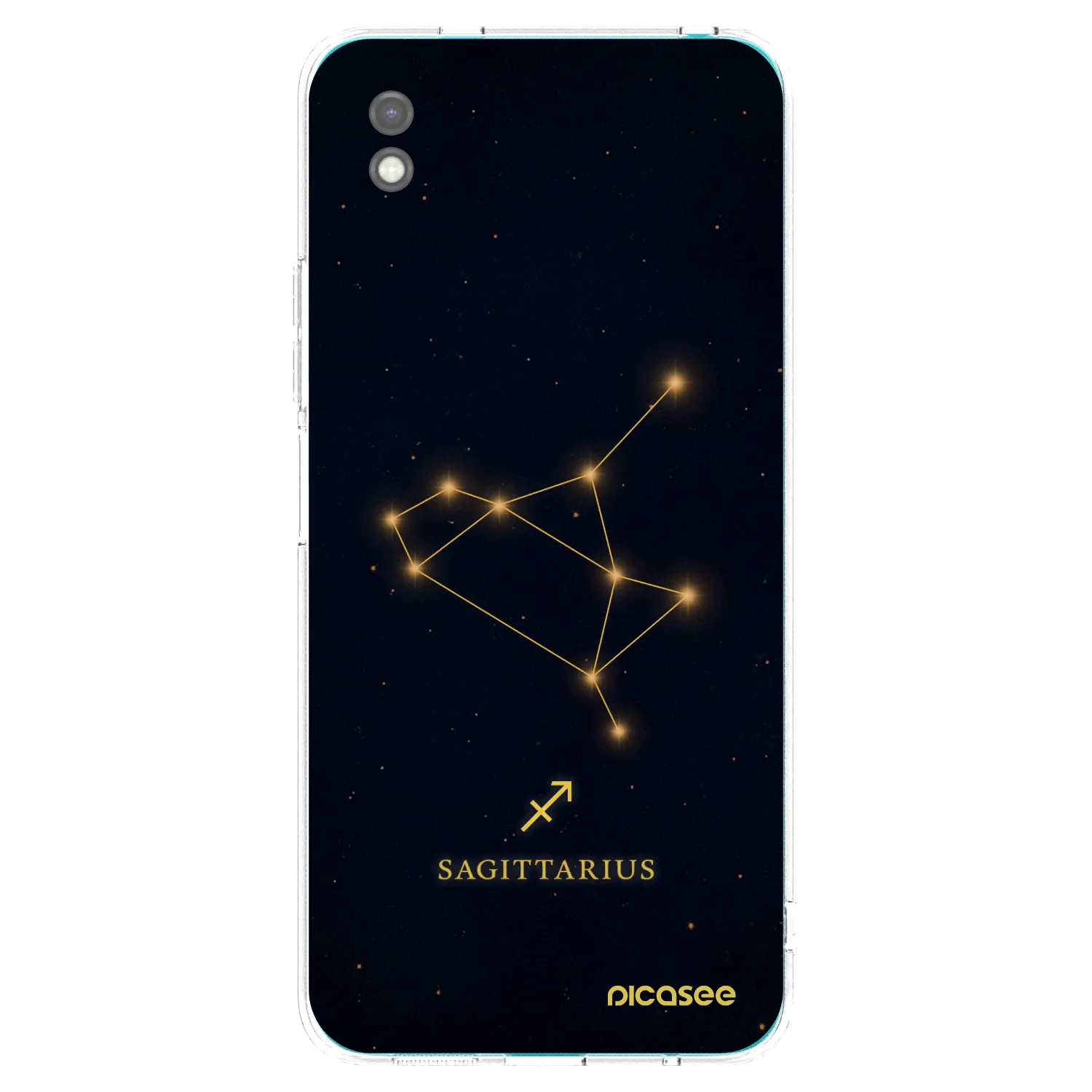 Picasee silikonowe czarne etui na Xiaomi Redmi 9A - SAGITTARIUS