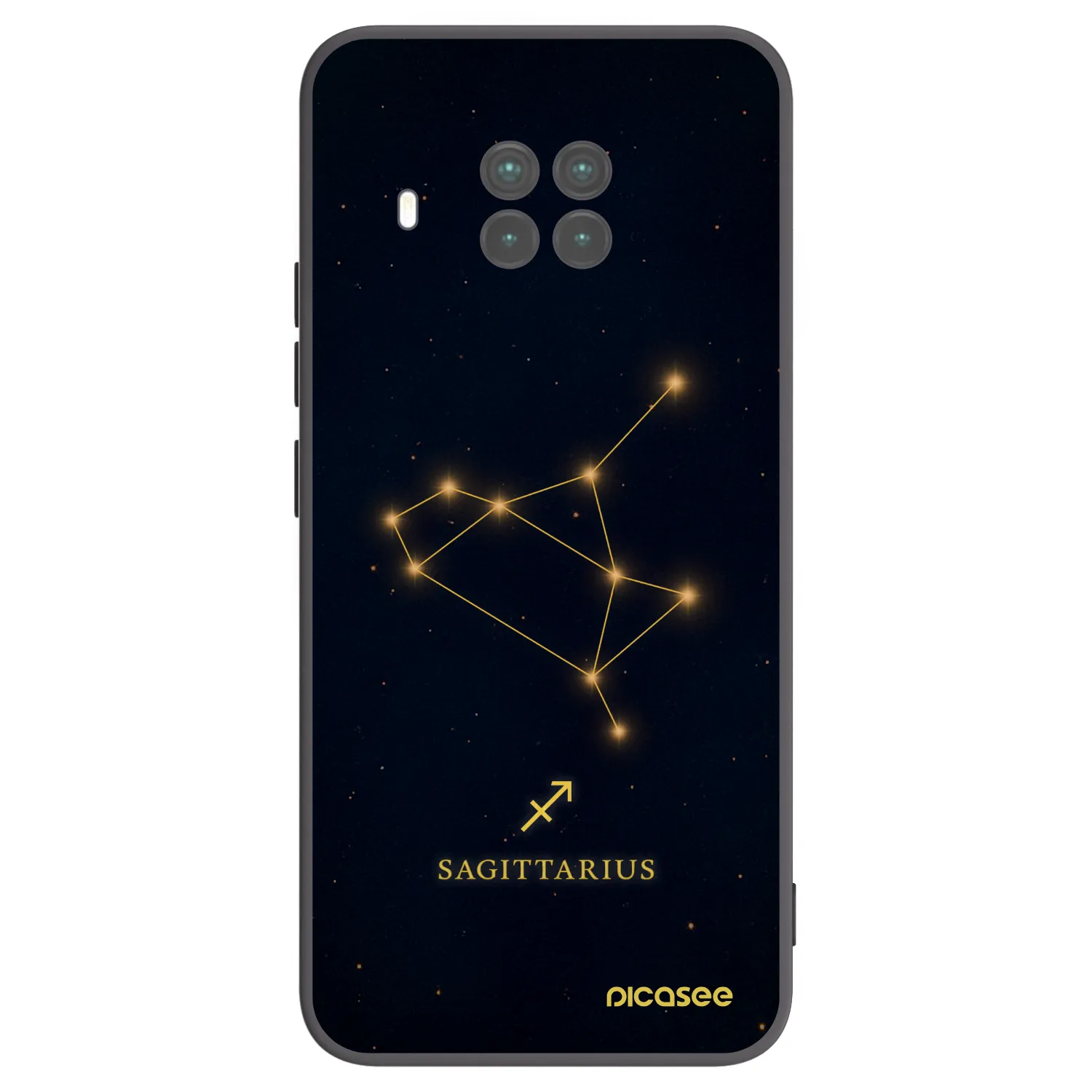 Picasee silikonowe czarne etui na Xiaomi Mi 10T Lite - SAGITTARIUS