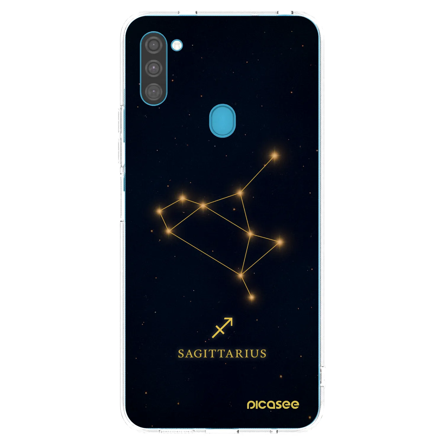 Picasee silikonowe przeźroczyste etui na Samsung Galaxy M11 - SAGITTARIUS