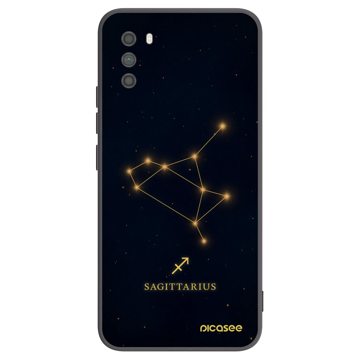 Picasee silikonowe czarne etui na Xiaomi Poco M3 - SAGITTARIUS