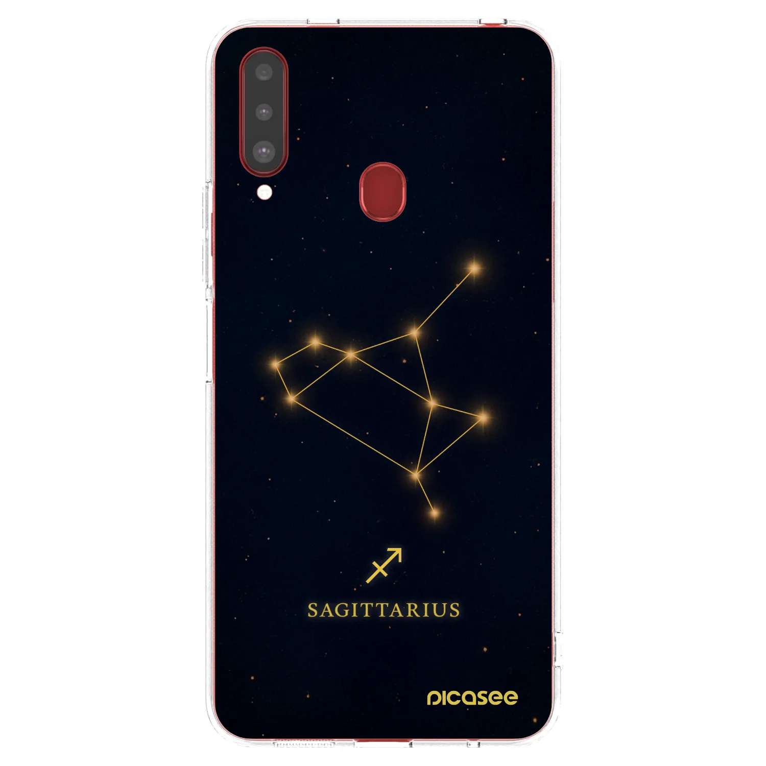 Picasee silikonowe przeźroczyste etui na Samsung Galaxy A20s - SAGITTARIUS