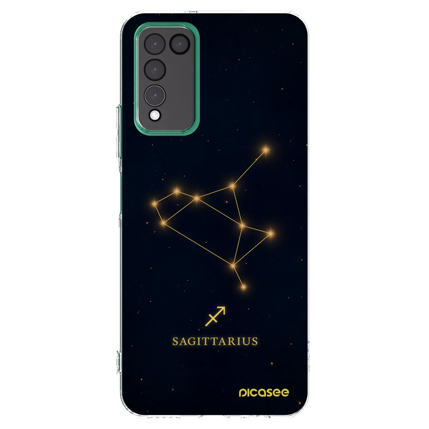 Picasee silikonowe przeźroczyste etui na Honor 10X Lite - SAGITTARIUS