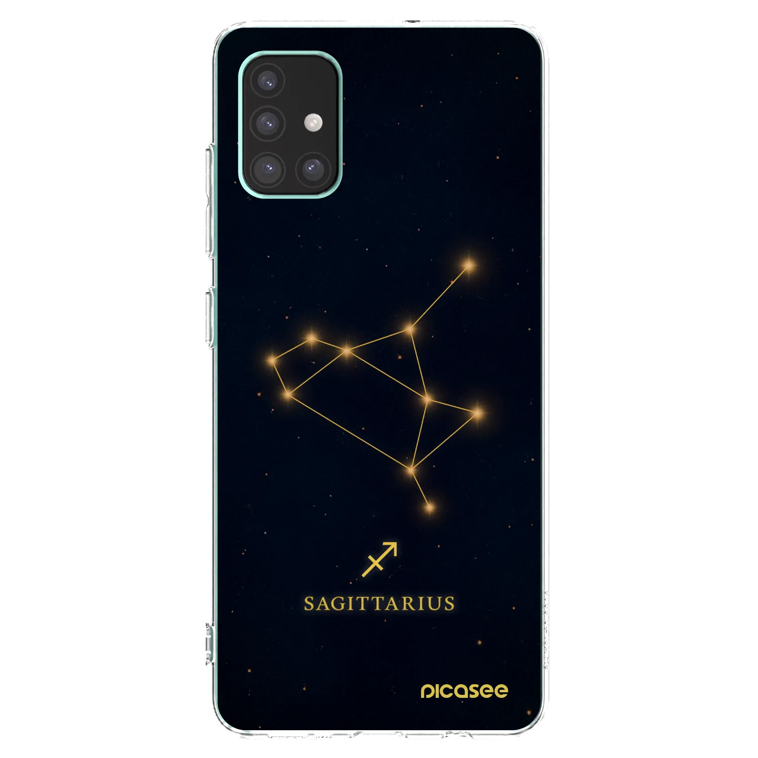 Picasee silikonowe przeźroczyste etui na Samsung Galaxy M51 M515F - SAGITTARIUS