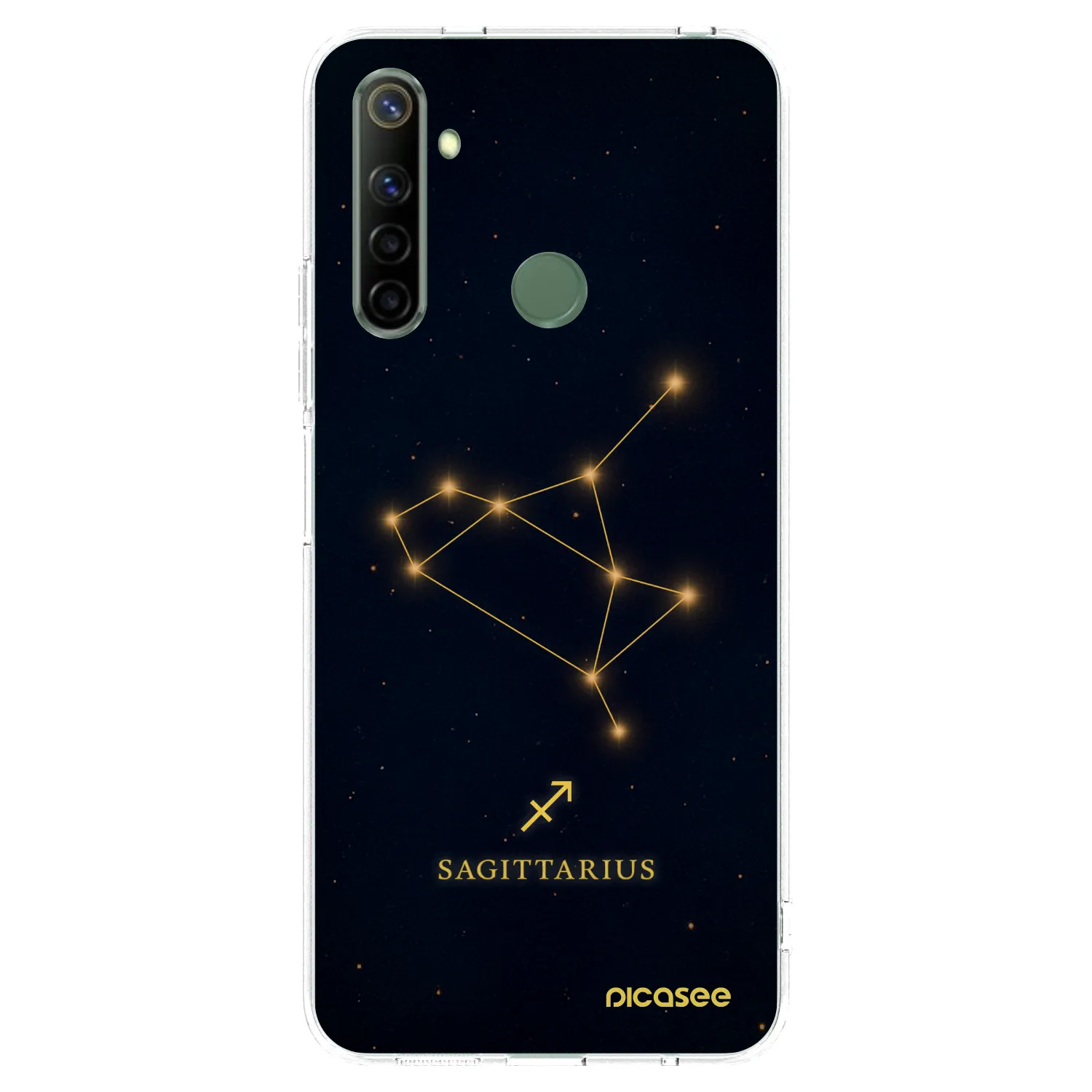 Picasee silikonowe przeźroczyste etui na Realme 6i - SAGITTARIUS