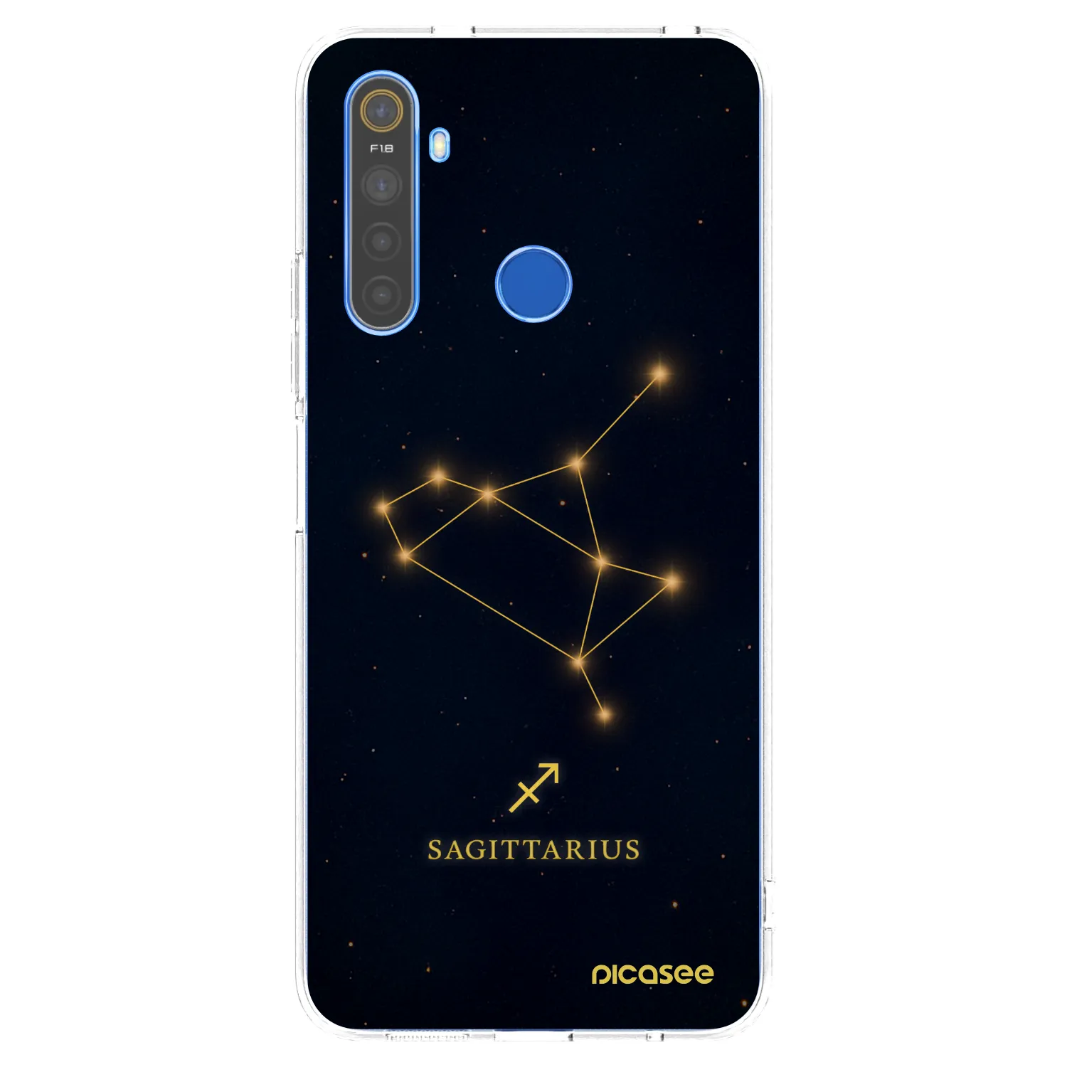 Picasee silikonowe przeźroczyste etui na Realme 5 - SAGITTARIUS