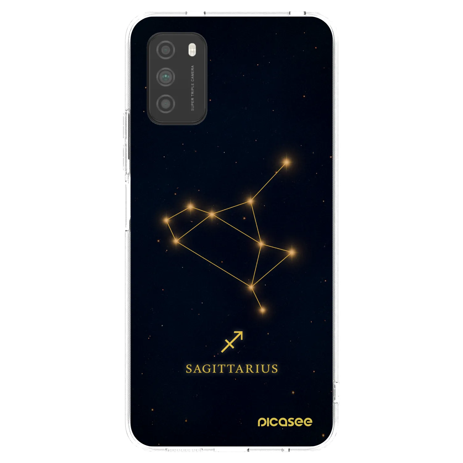 Picasee silikonowe przeźroczyste etui na Xiaomi Poco M3 - SAGITTARIUS