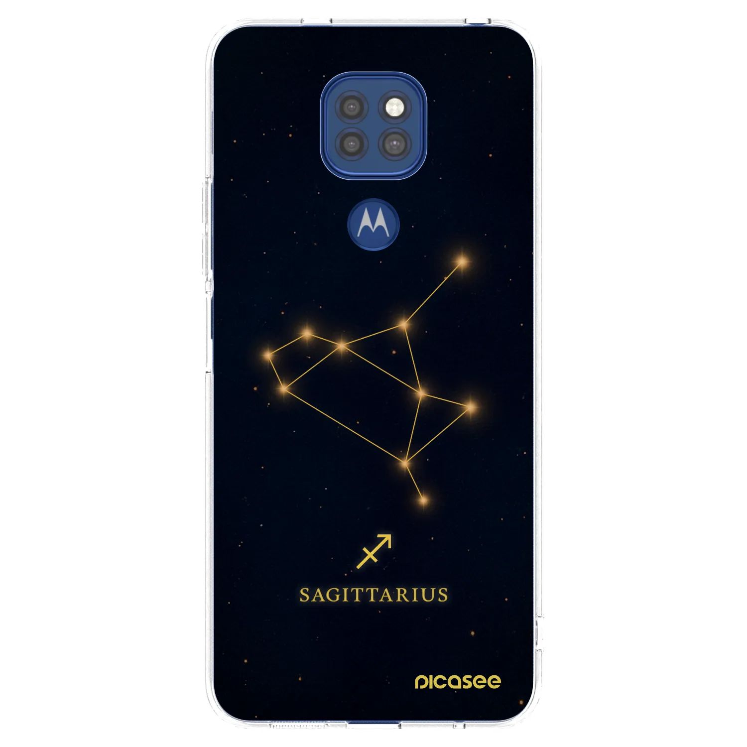 Picasee silikonowe przeźroczyste etui na Motorola Moto G9 Play - SAGITTARIUS