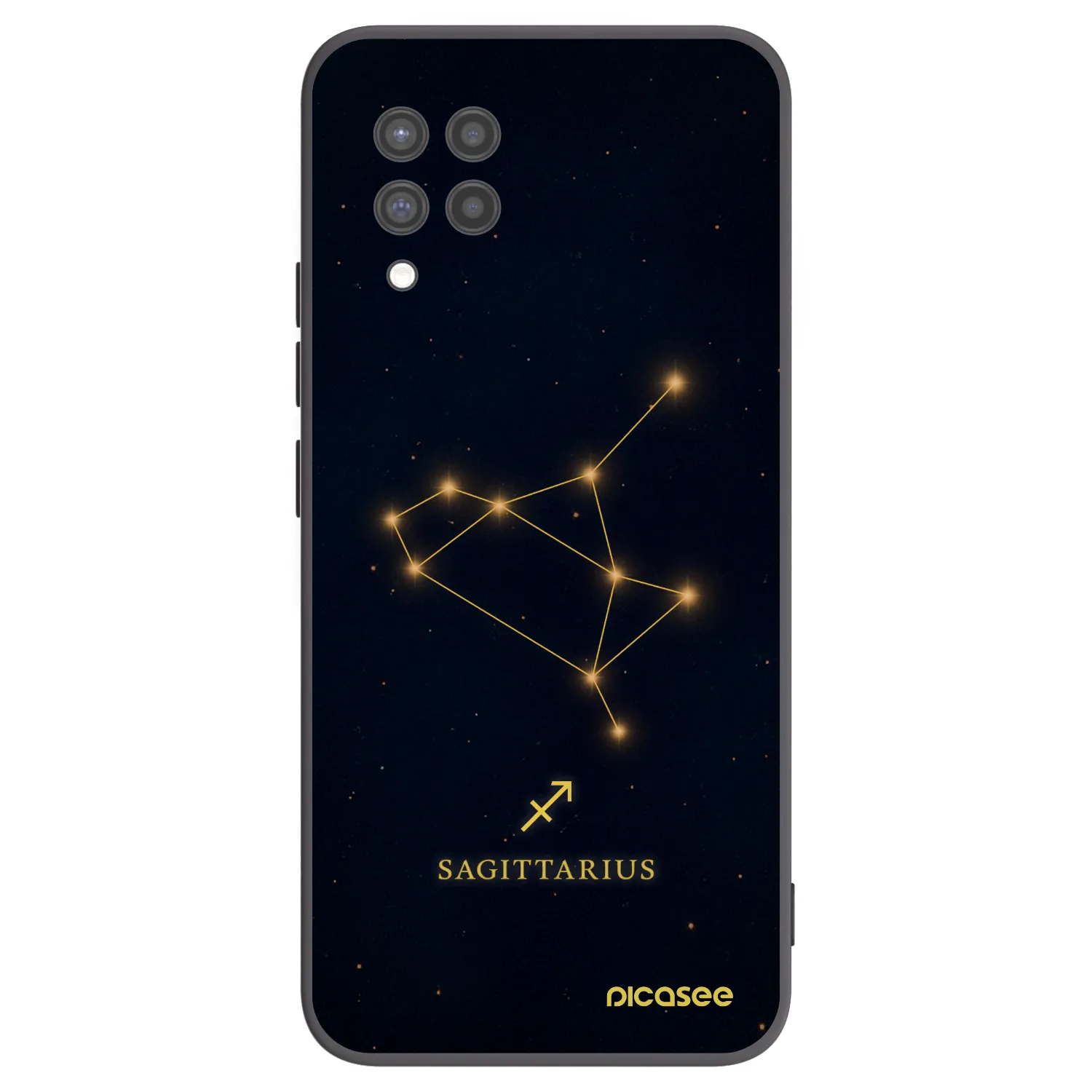 Picasee silikonowe czarne etui na Samsung Galaxy A42 A426B - SAGITTARIUS