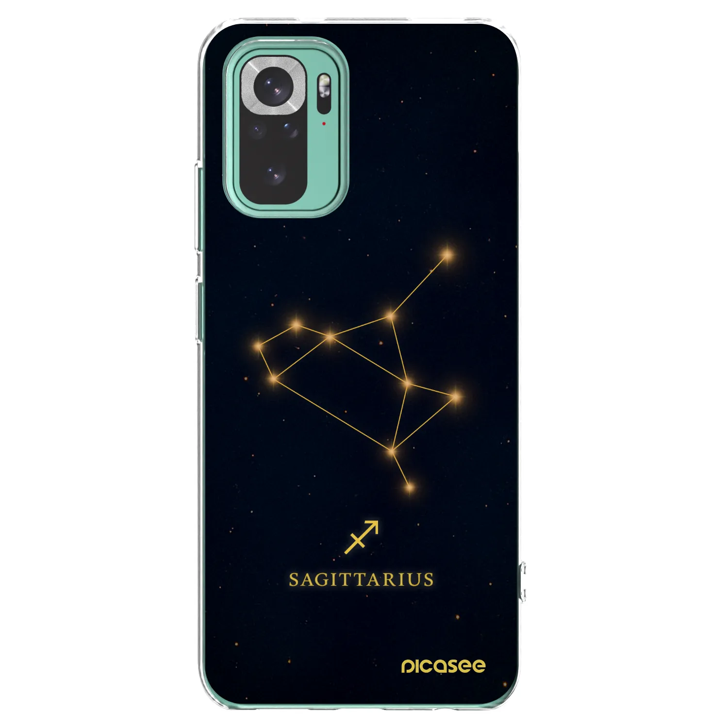 Picasee silikonowe przeźroczyste etui na Xiaomi Redmi Note 10 Pro - SAGITTARIUS