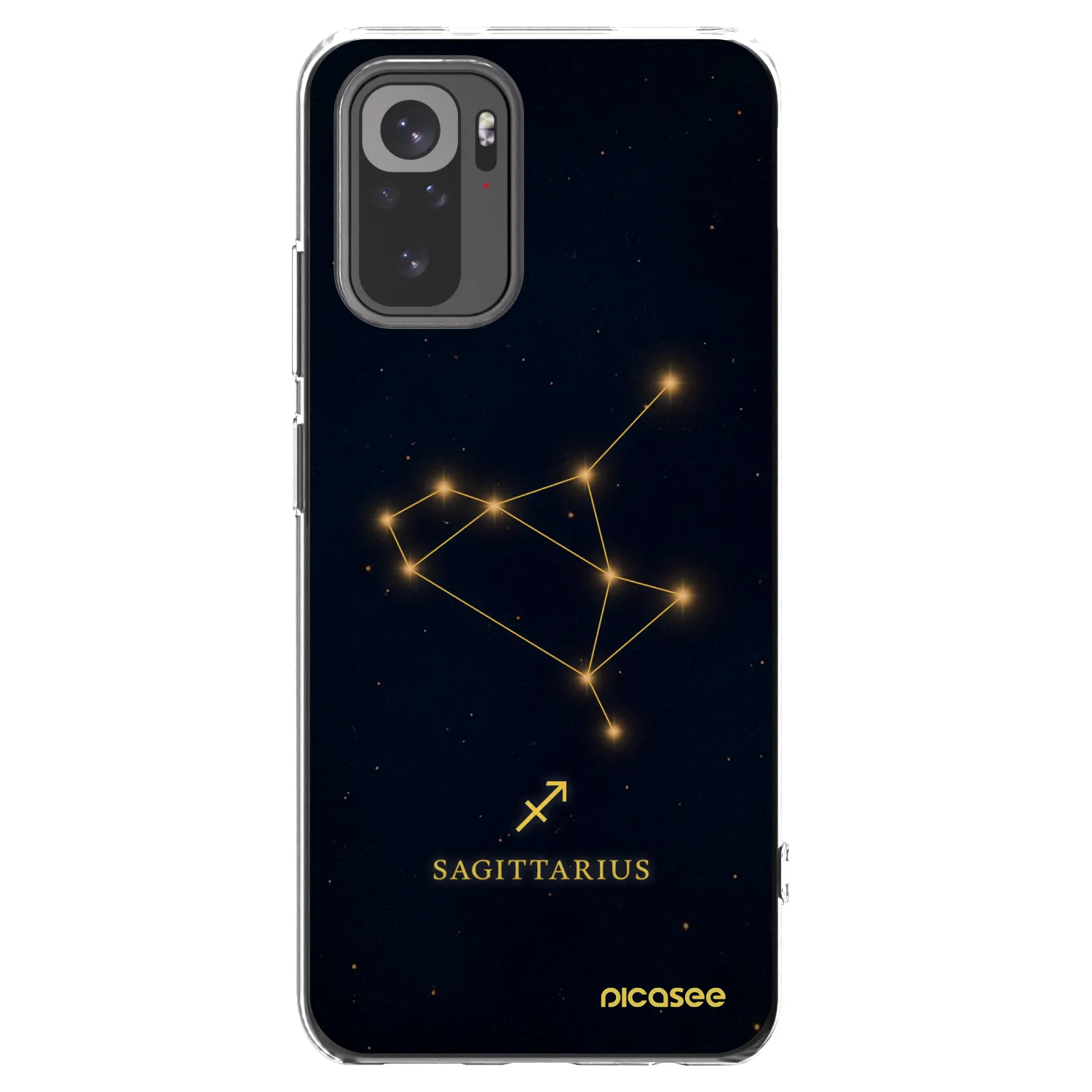 Picasee silikonowe przeźroczyste etui na Xiaomi Redmi Note 10S - SAGITTARIUS