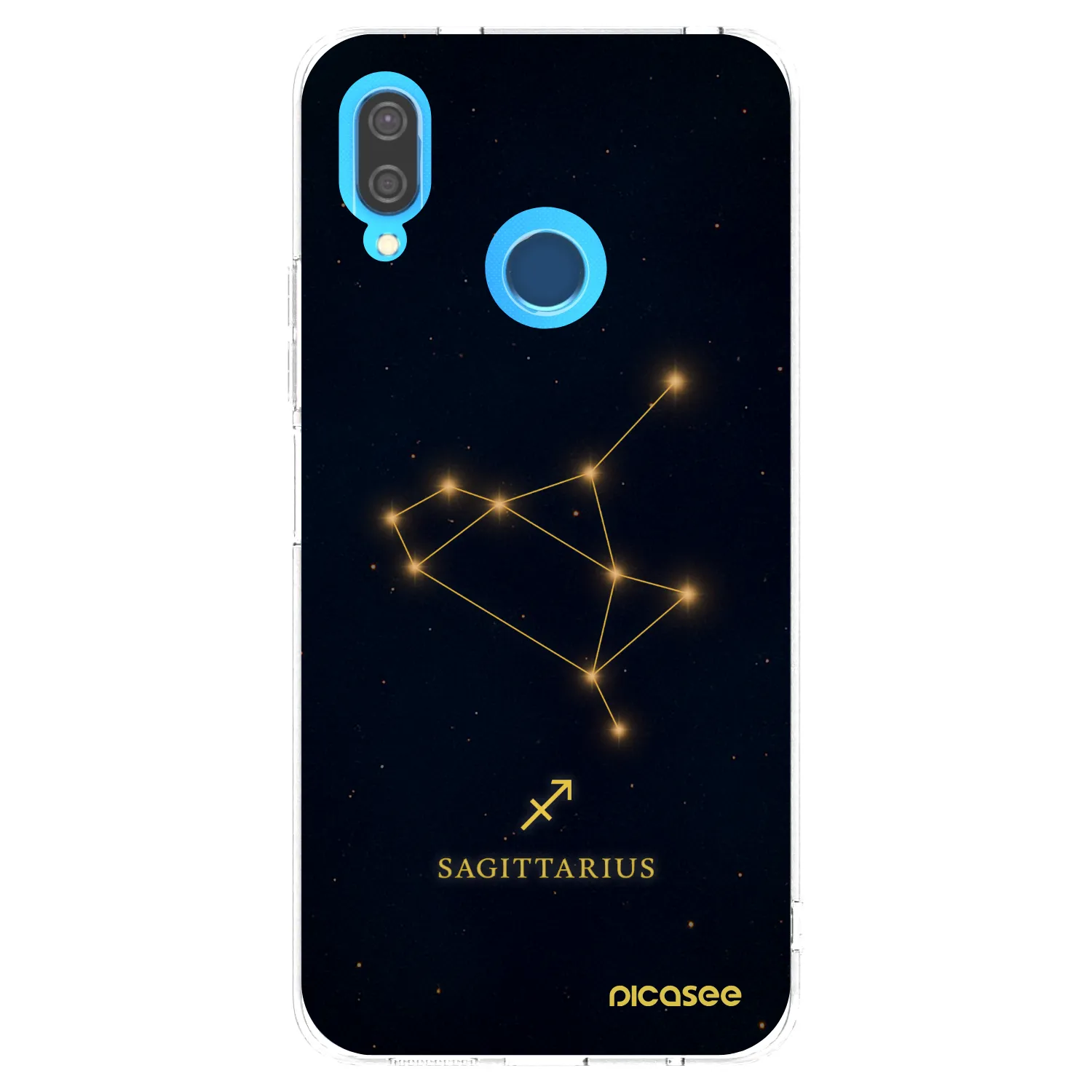 Picasee silikonowe przeźroczyste etui na Huawei P20 Lite - SAGITTARIUS