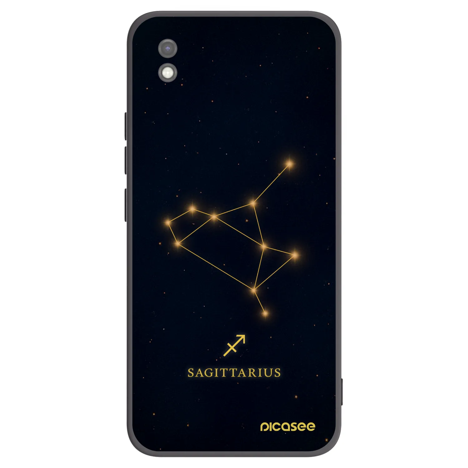 Picasee silikonowe czarne etui na Xiaomi Redmi 9AT - SAGITTARIUS