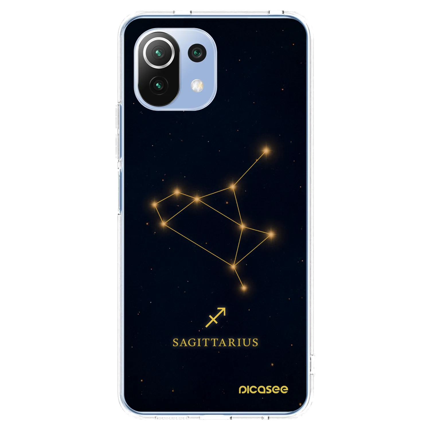 Picasee silikonowe przeźroczyste etui na Xiaomi Mi 11 Lite - SAGITTARIUS
