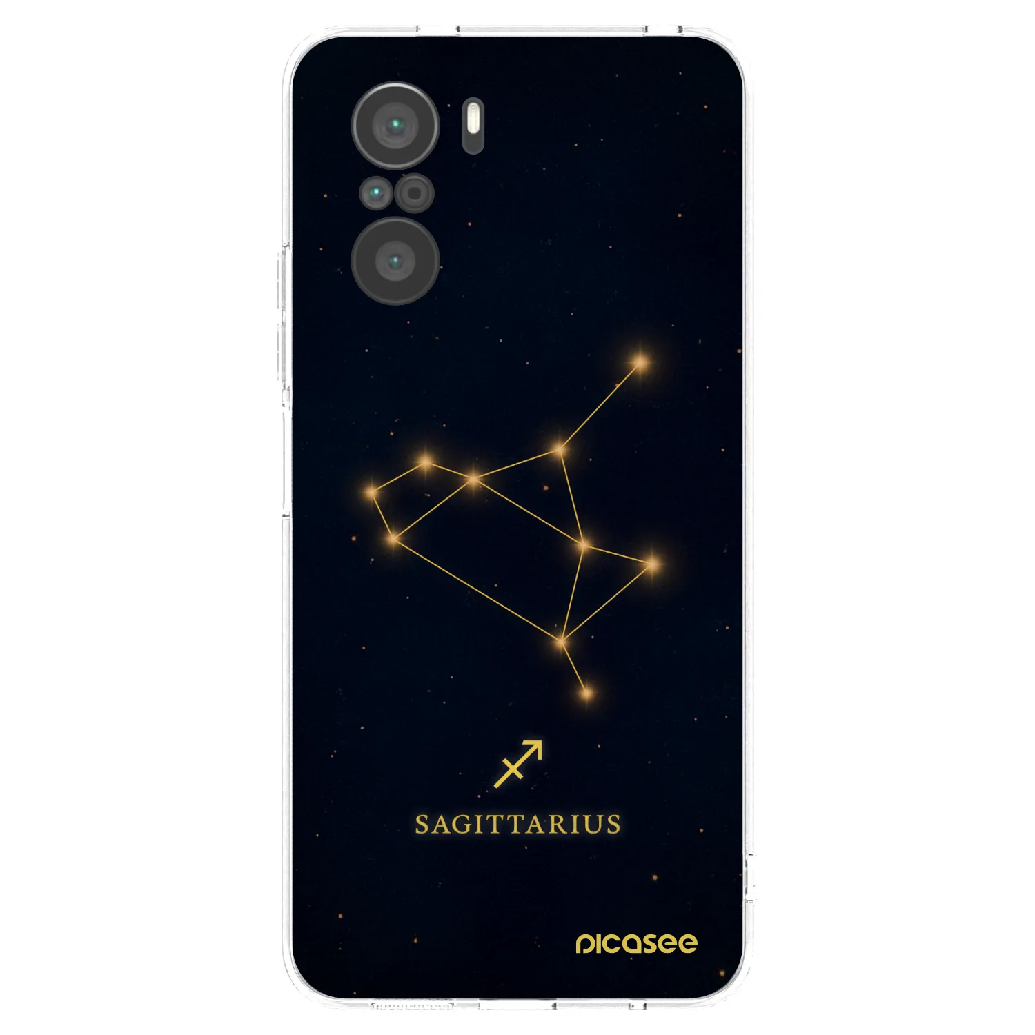Picasee silikonowe przeźroczyste etui na Xiaomi Poco F3 - SAGITTARIUS