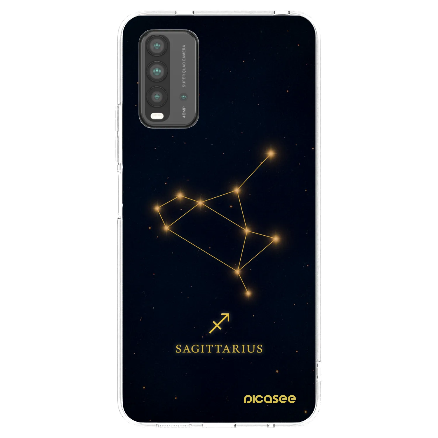 Picasee silikonowe przeźroczyste etui na Xiaomi Redmi 9T - SAGITTARIUS