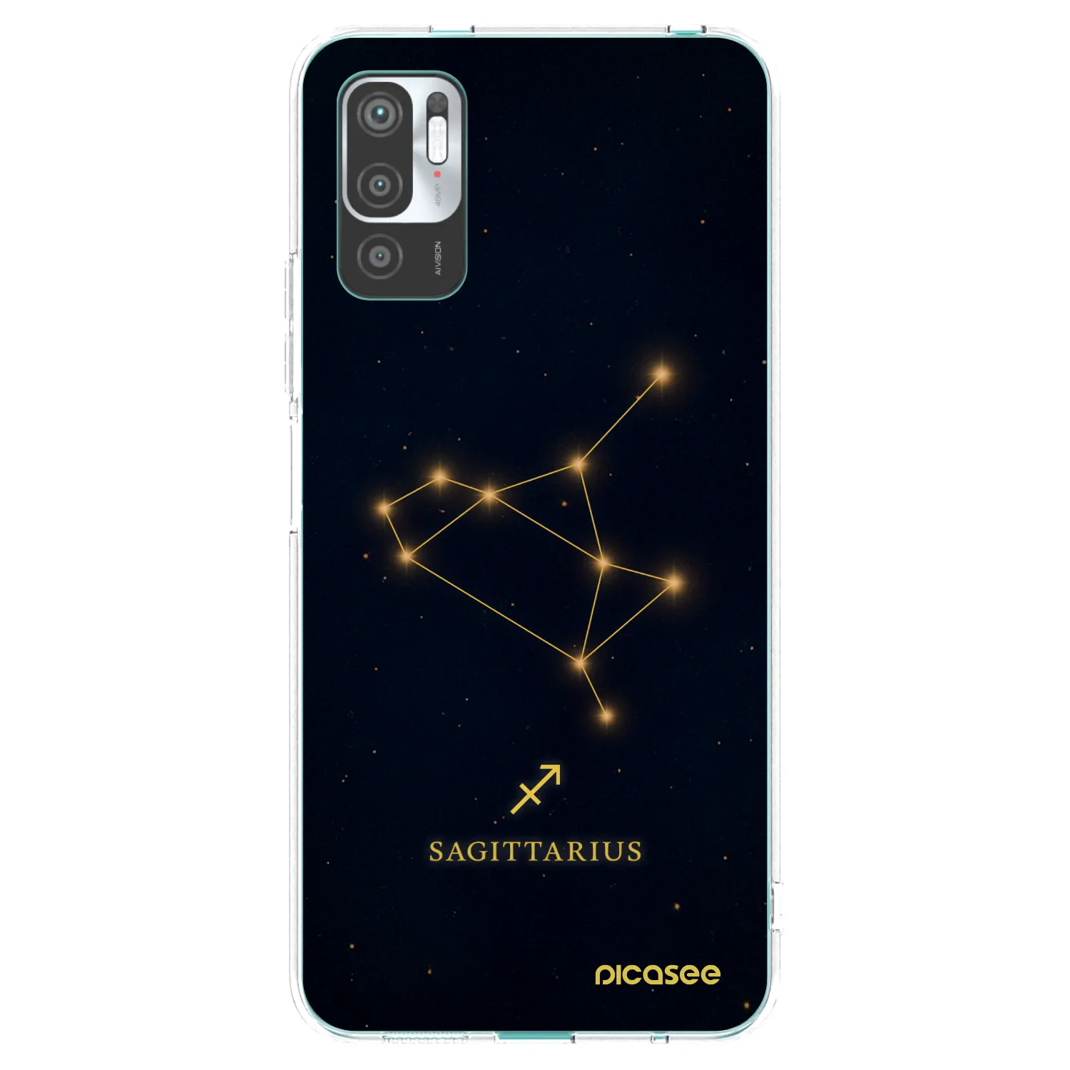 Picasee silikonowe przeźroczyste etui na Xiaomi Redmi Note 10 5G - SAGITTARIUS