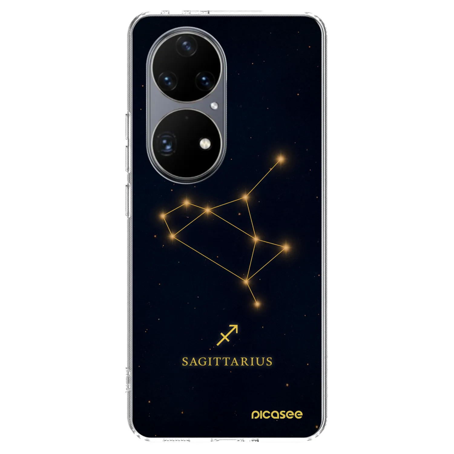 Picasee silikonowe przeźroczyste etui na Huawei P50 - SAGITTARIUS