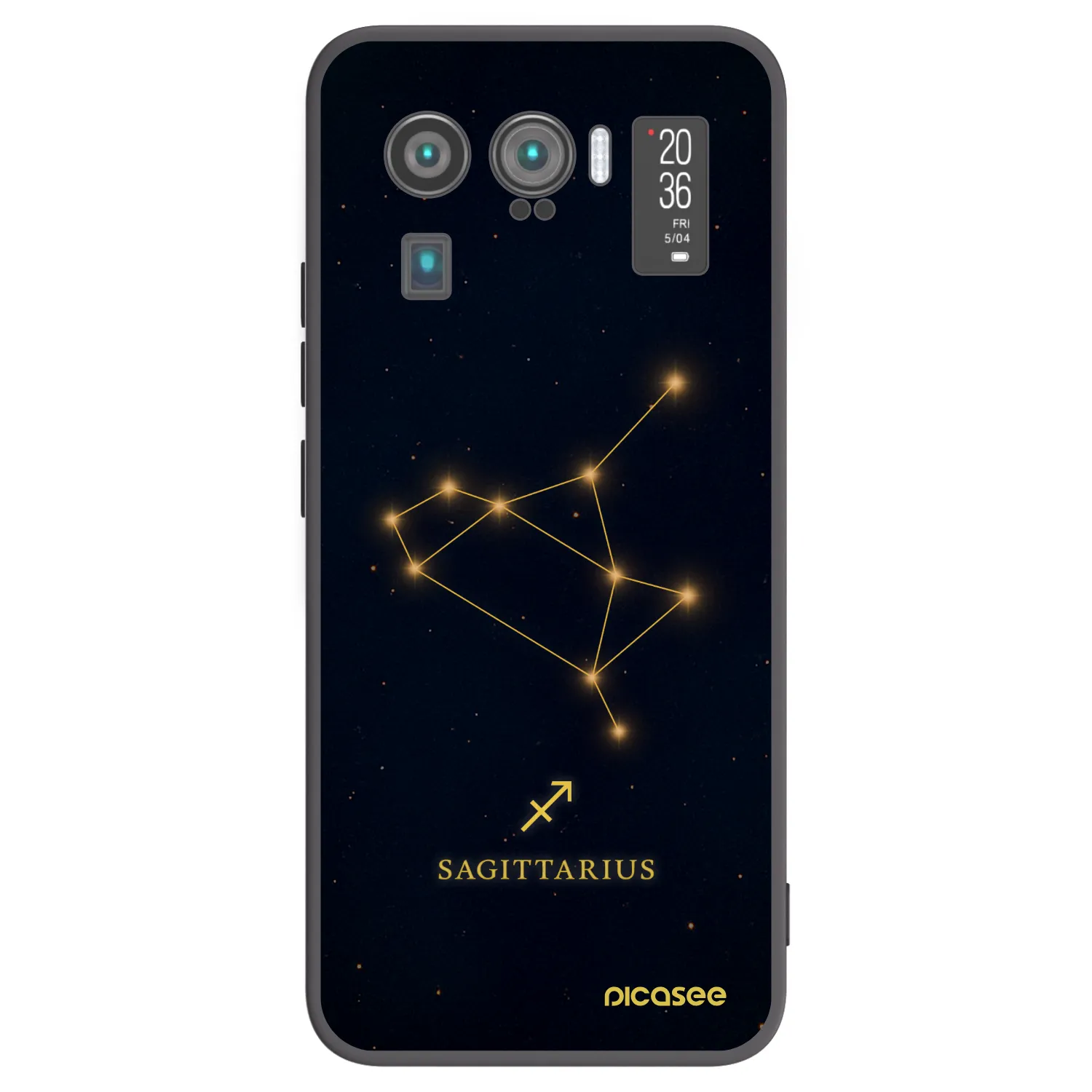 Picasee silikonowe czarne etui na Xiaomi Mi 11 Ultra - SAGITTARIUS