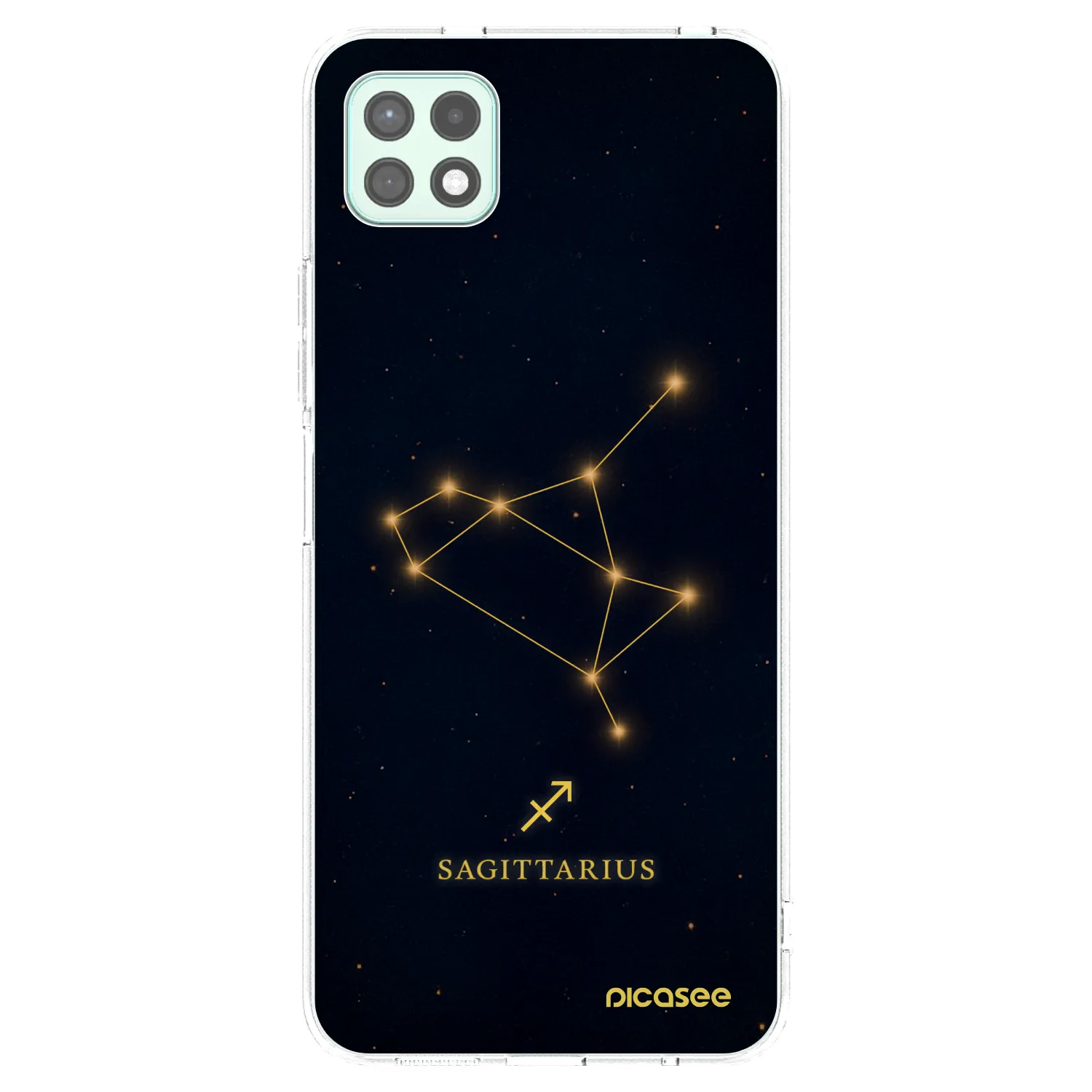 Picasee silikonowe przeźroczyste etui na Samsung Galaxy A22 A226B 5G - SAGITTARIUS