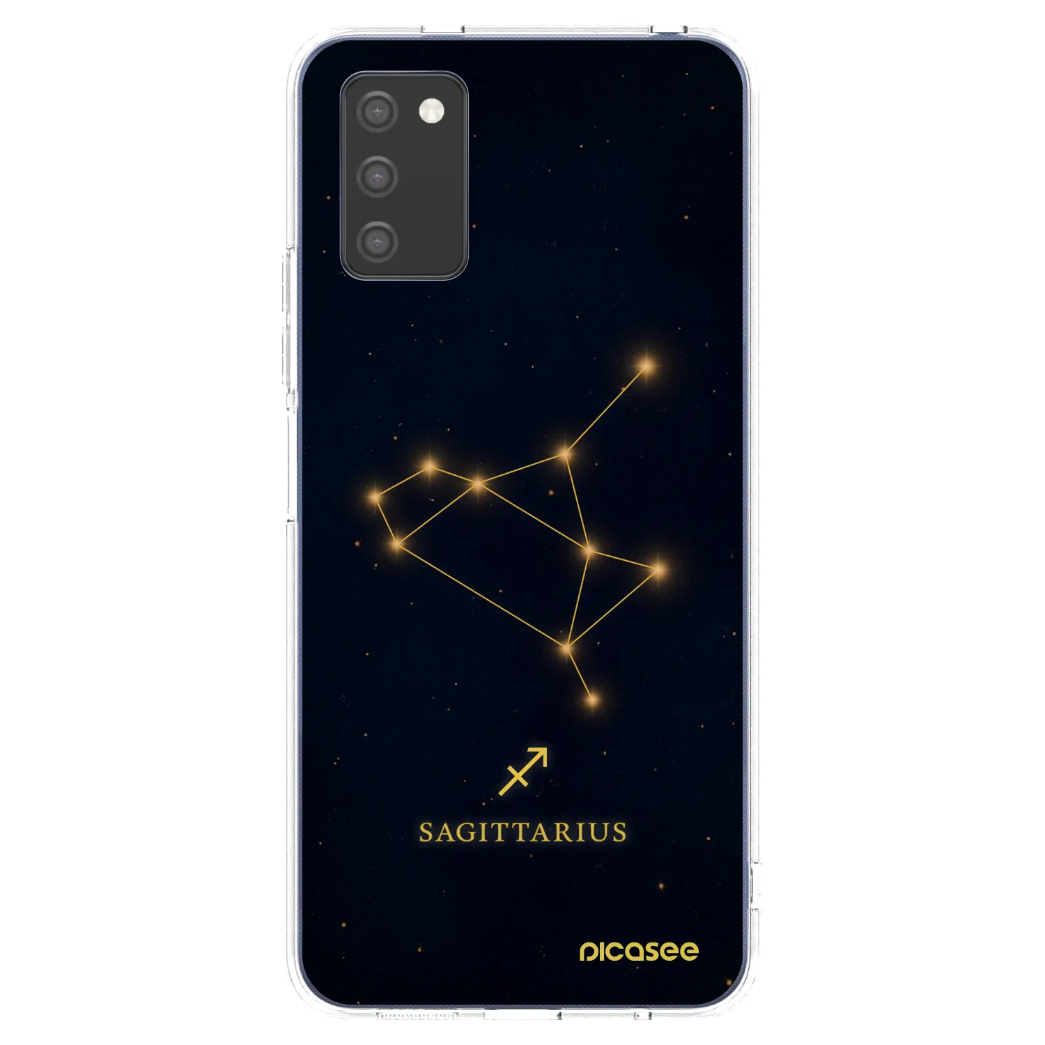 Picasee silikonowe przeźroczyste etui na Samsung Galaxy A02s A025G - SAGITTARIUS