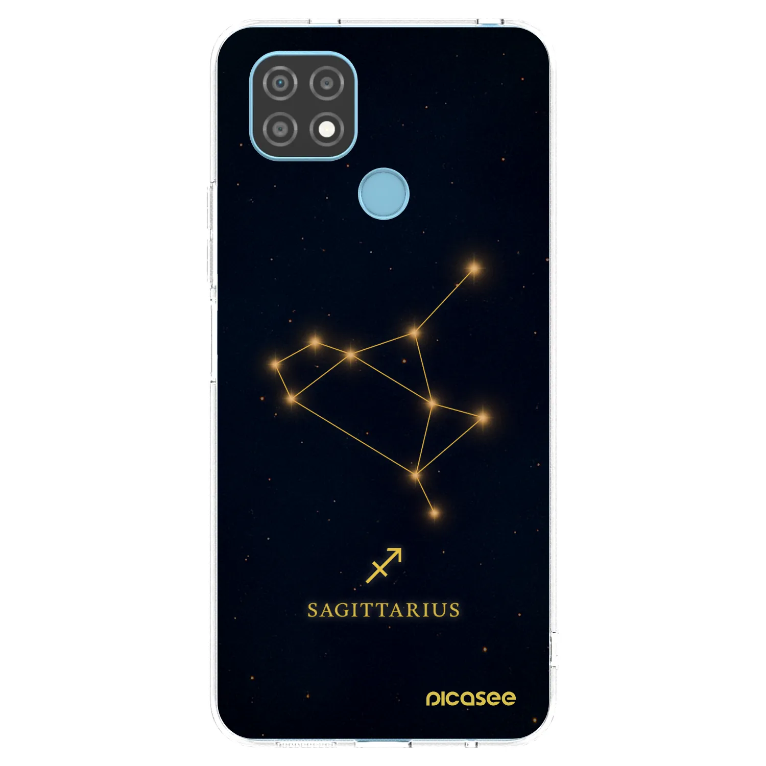 Picasee silikonowe przeźroczyste etui na Realme C21 - SAGITTARIUS