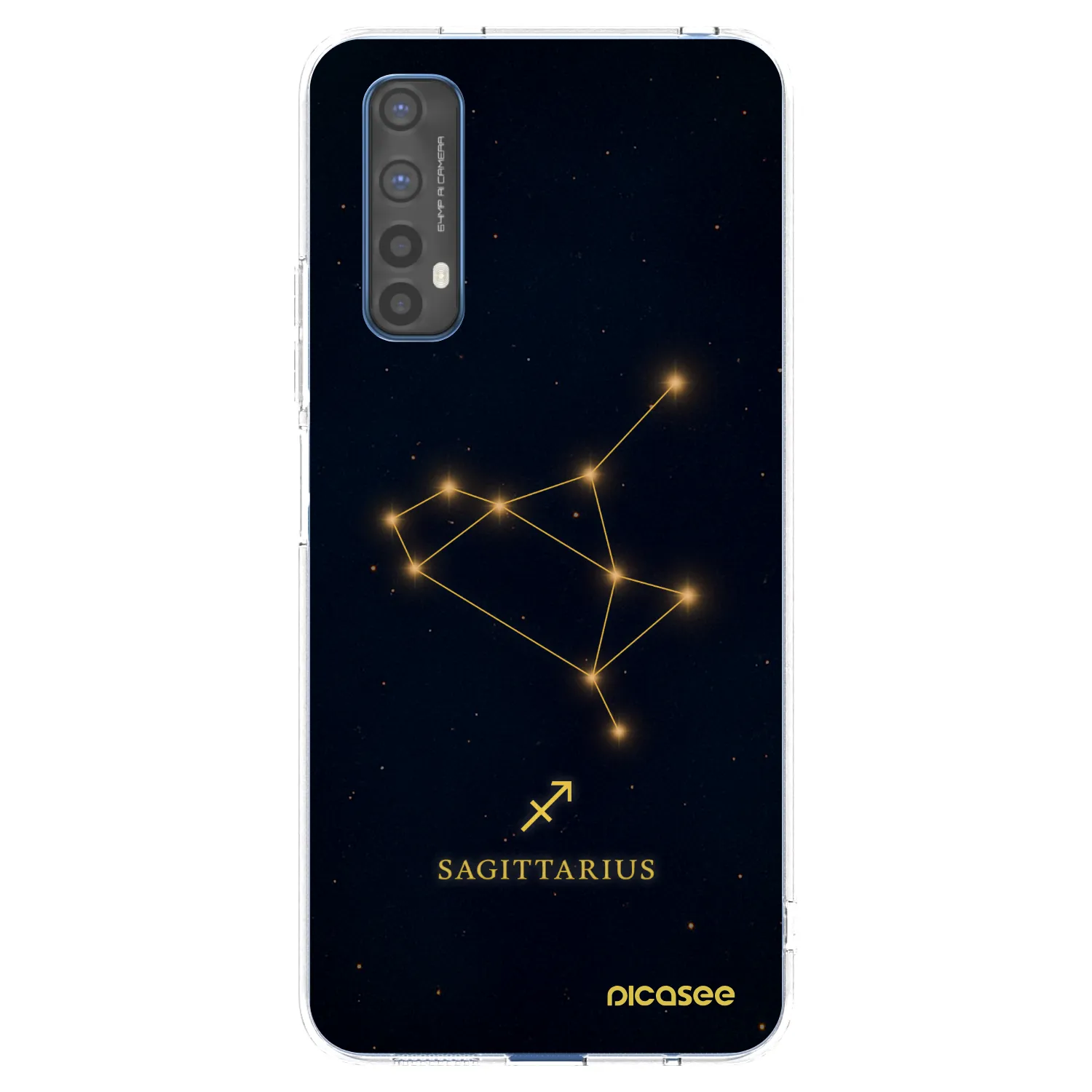 Picasee silikonowe przeźroczyste etui na Realme 7 - SAGITTARIUS