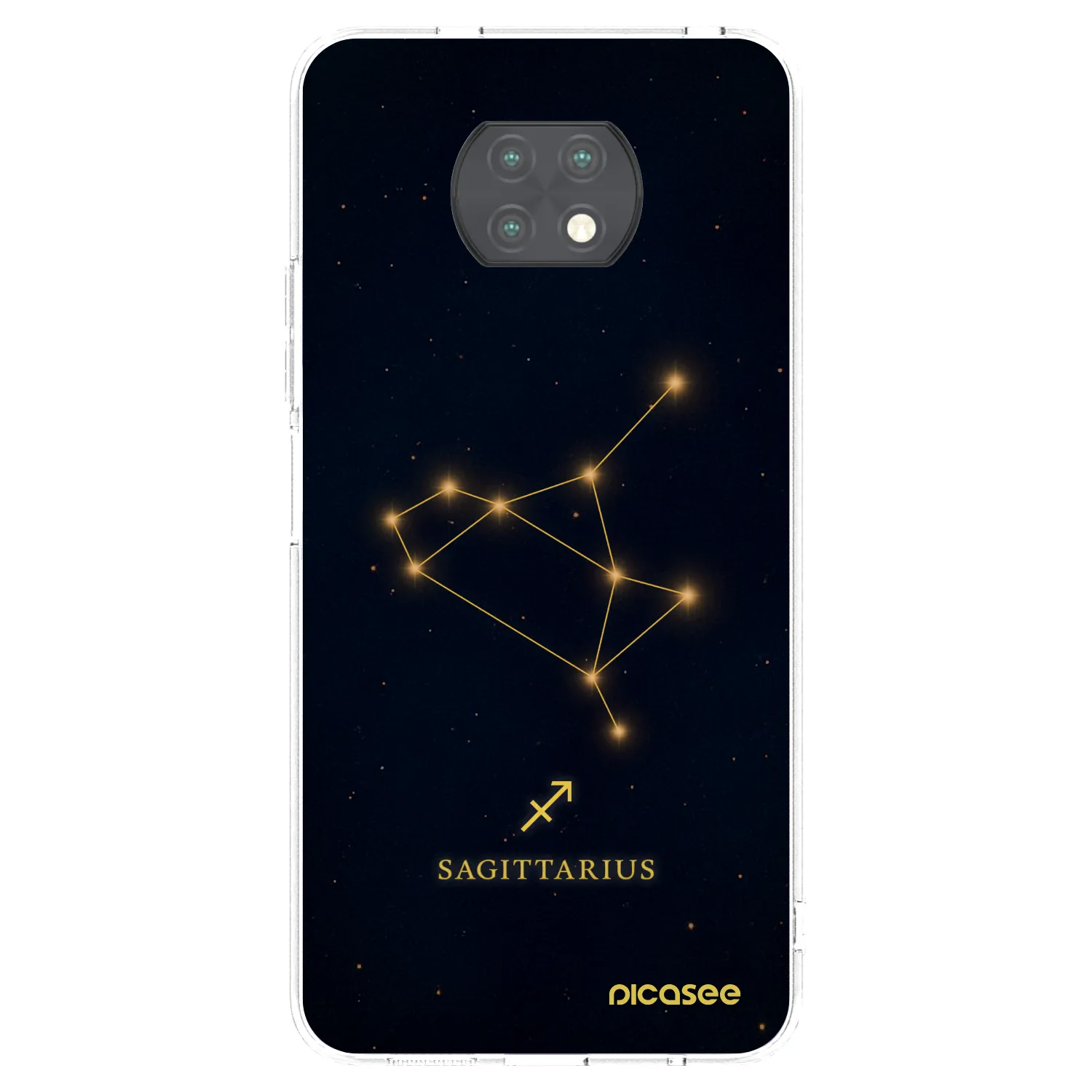 Picasee silikonowe przeźroczyste etui na Xiaomi Redmi Note 9T - SAGITTARIUS