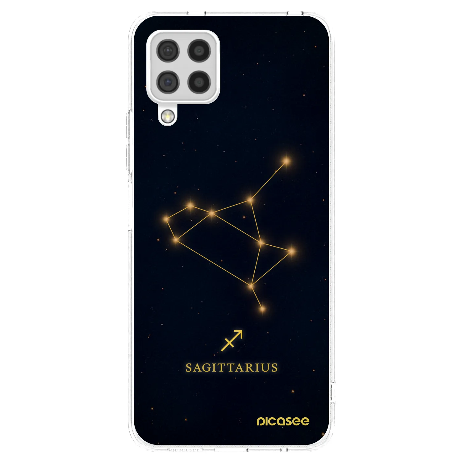 Picasee silikonowe przeźroczyste etui na Samsung Galaxy A22 A225F 4G - SAGITTARIUS